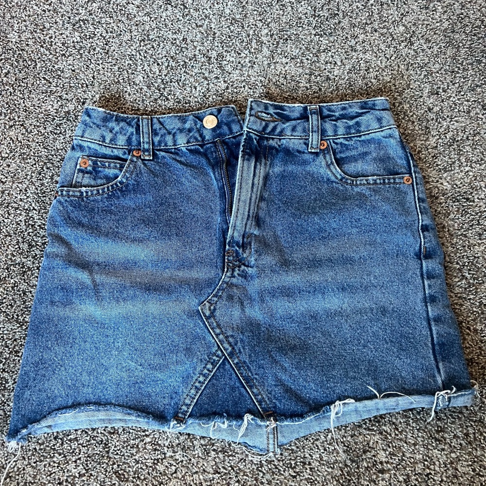 TopShop Moto Jean Skirt